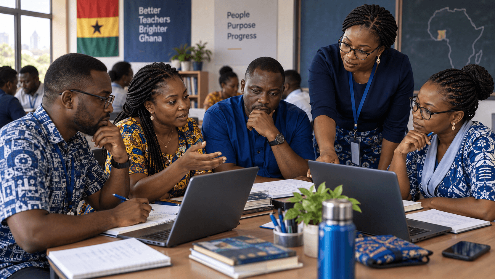 A Ghanaian teacher using artificial intelligence to strengthen classroom decisions