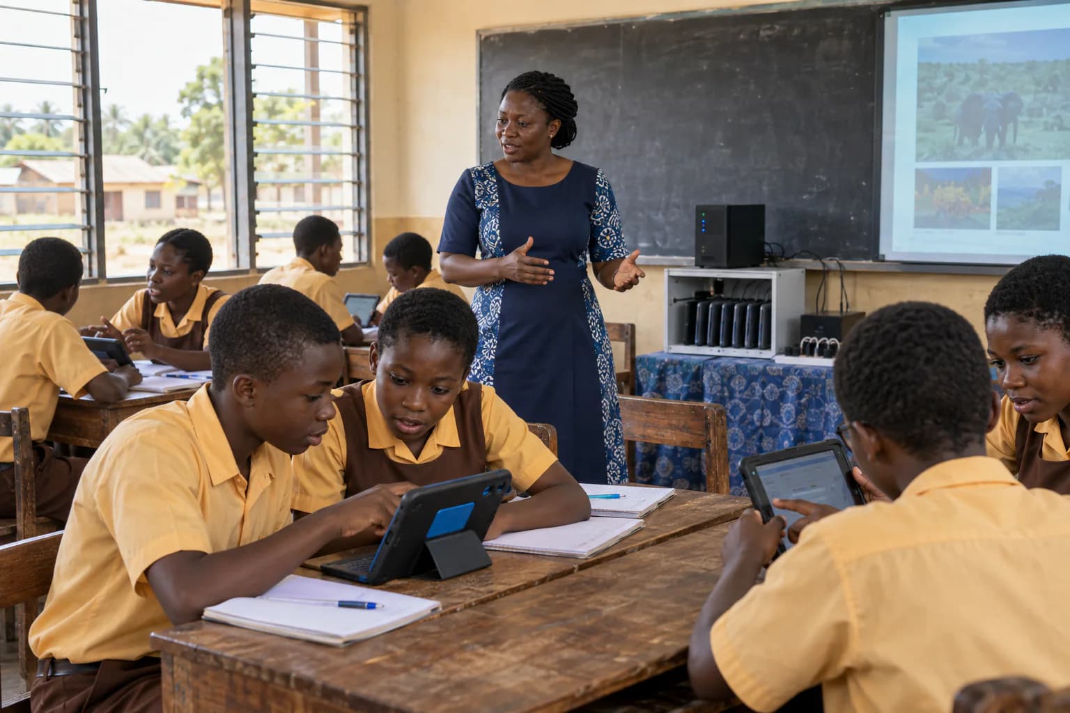 An African education technology team redesigning a platform around local school realities
