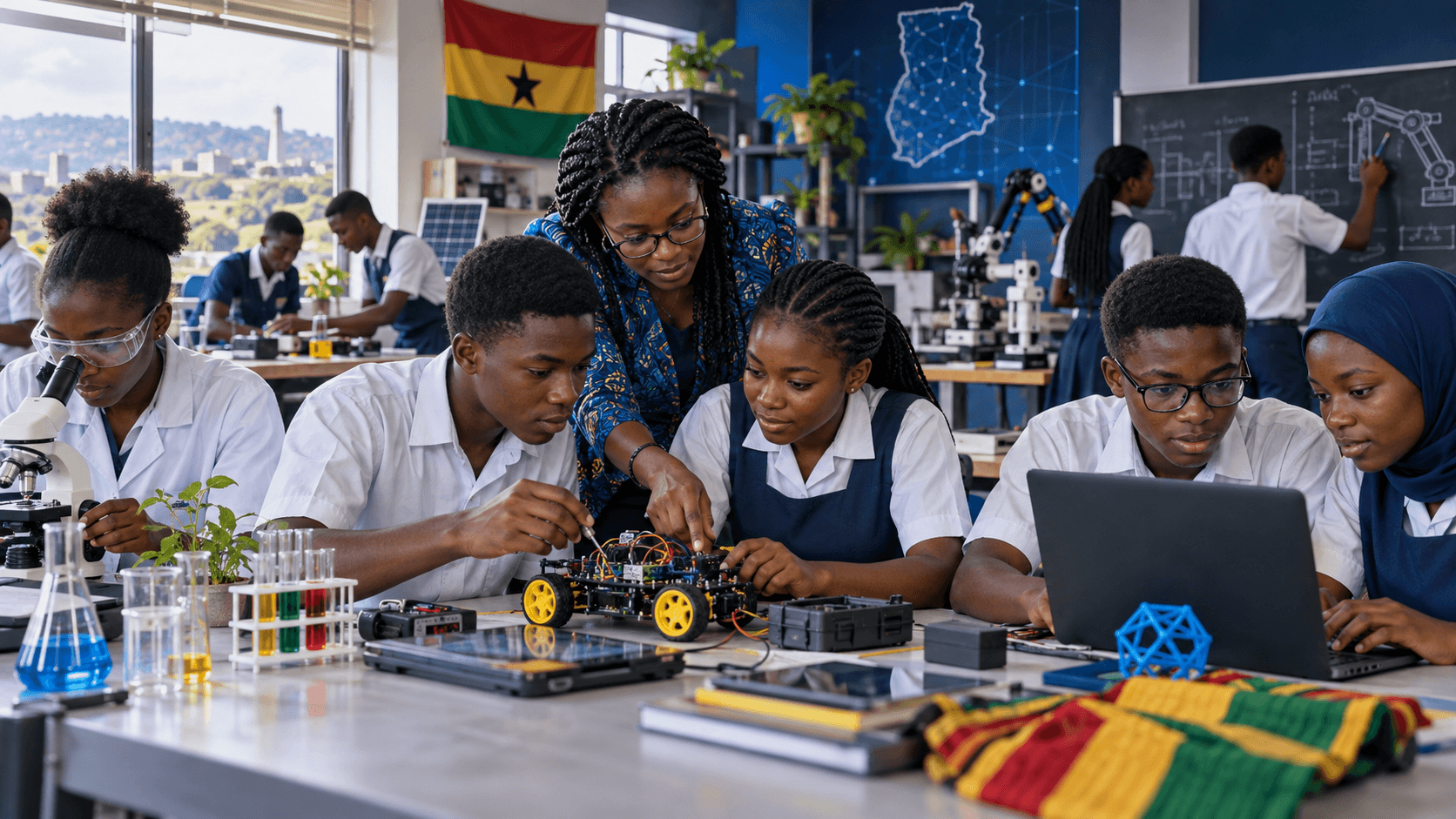 A Ghanaian school integrating science, coding, electronics and robotics