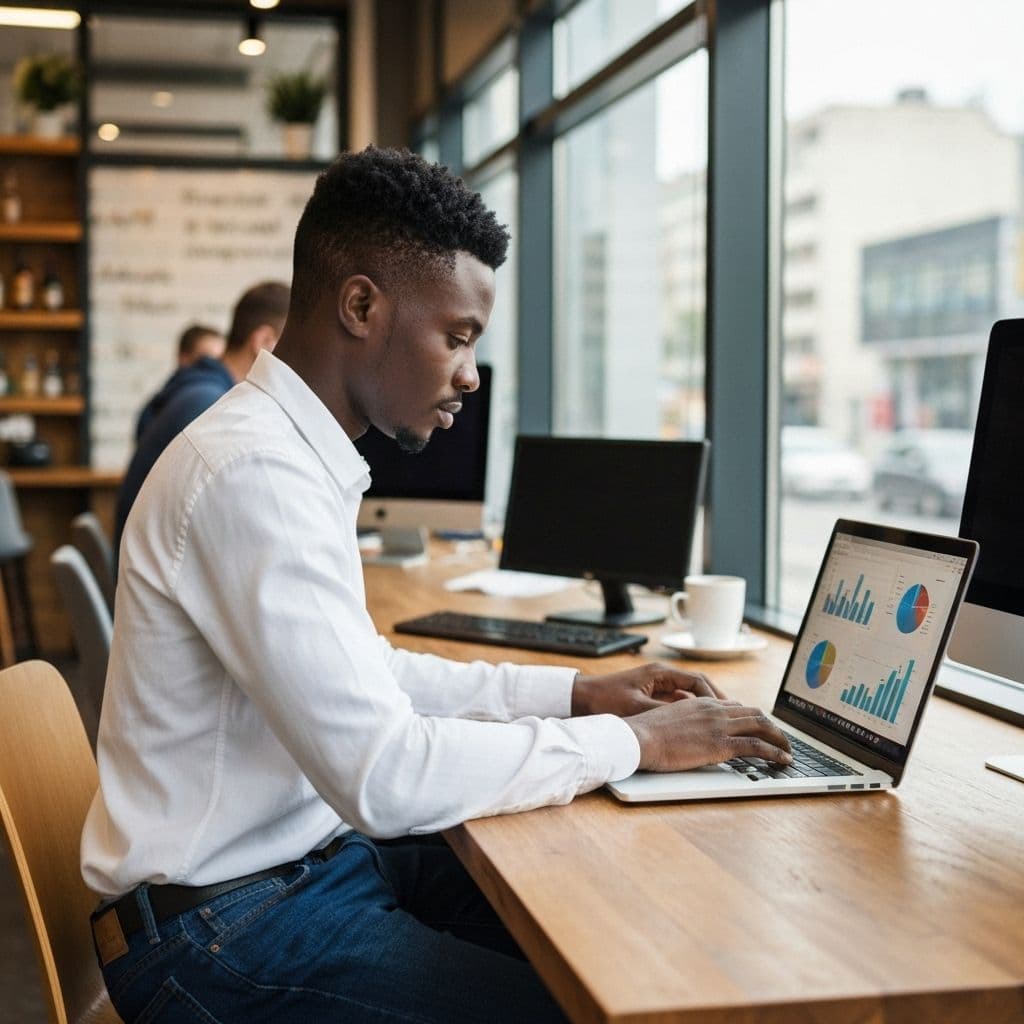 A Ghanaian technology builder working on a locally relevant digital product